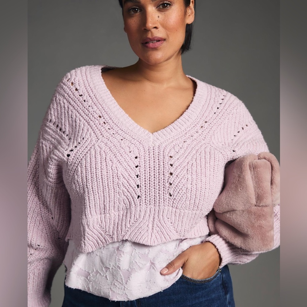 Anthropologie Layered Sweater